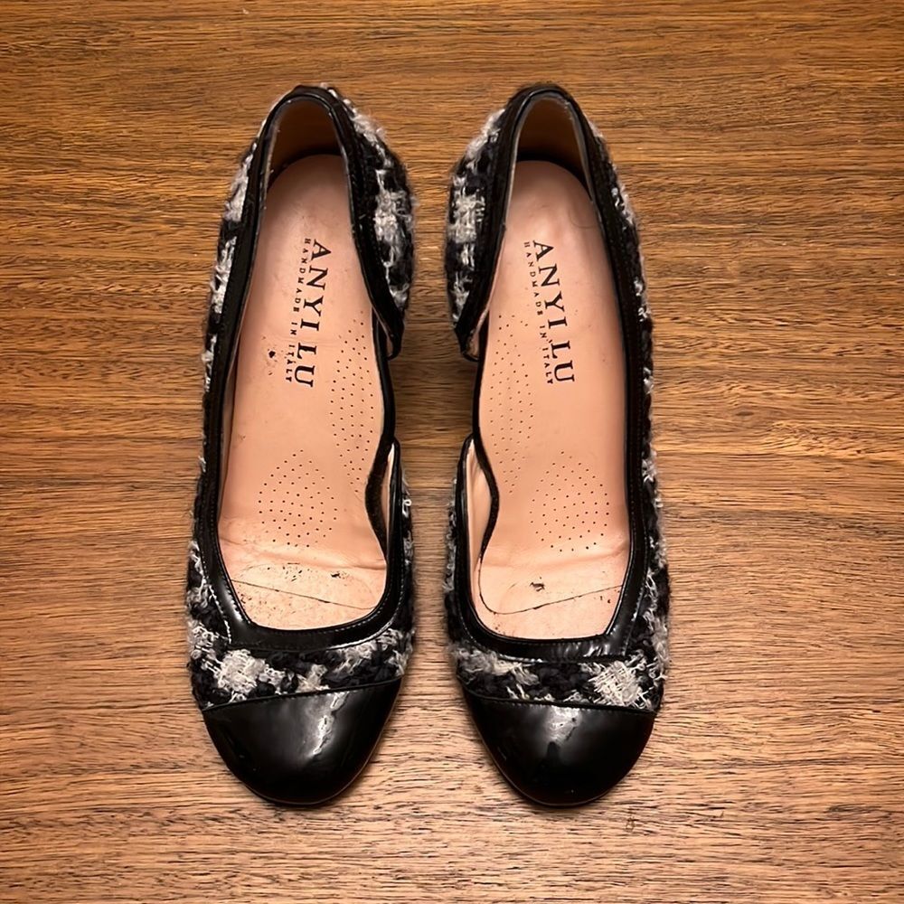 Anyi Lu tweed pumps 